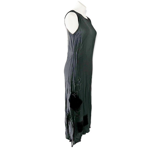 J.Jill Whisper Crepe Black Maxi Dress Size 8 NWT $129.00 - Picture 9 of 17